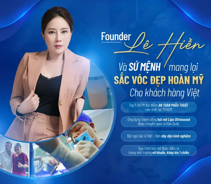 Cơ sở thẩm mỹ của Founder Lê Hiền đáp ứng đầy đủ các tiêu chuẩn chất lượng và uy tín