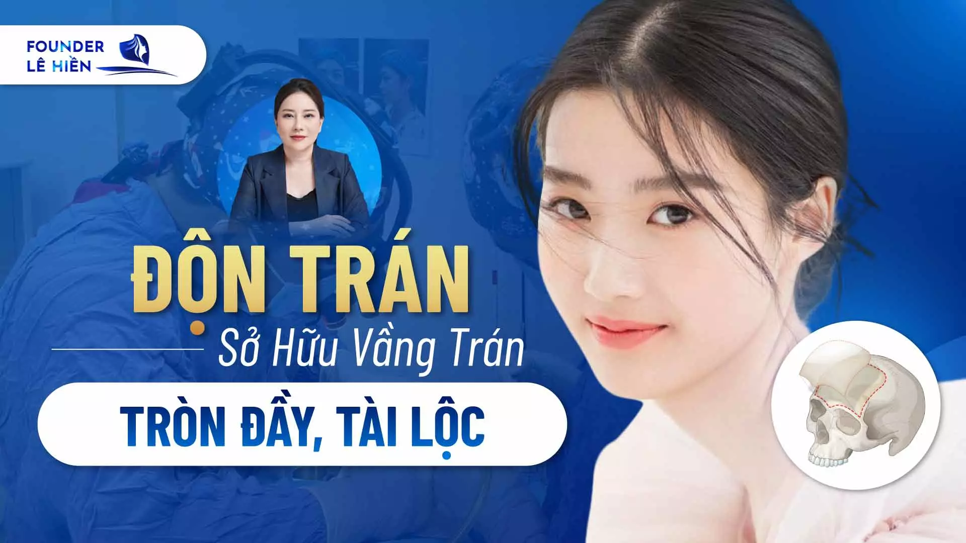 Độn trán là phương pháp sử dụng các chất liệu khác nhau để ghép hoặc cấy vào trán