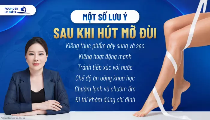 Founder Lê Hiền chia sẻ một số lưu ý sau khi hút mỡ