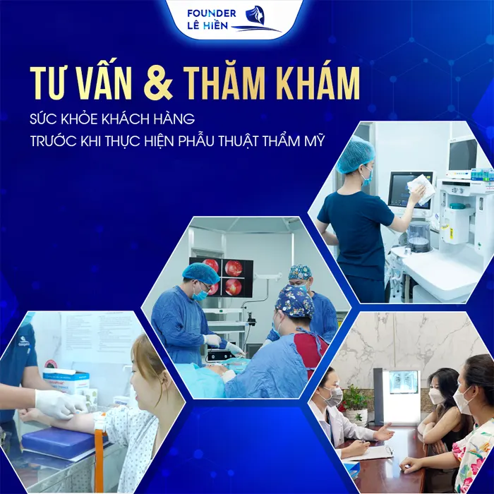 Tư vấn và thăm khám trước phẫu thuật nâng mũi surgiform 