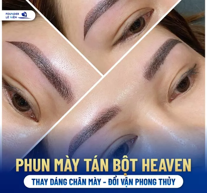 Phun mày tán bột Heaven là công nghệ phun xăm thẩm mỹ tiên tiến