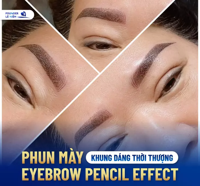 Phun mày Eyebrow Pencil là kỹ thuật phun chân mày bằng thiết bị phun vi chạm siêu nhỏ