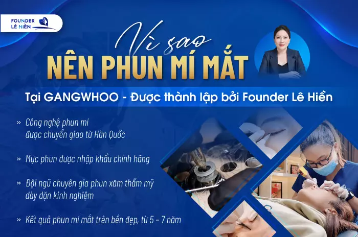 Phun mí mắt trên giúp đôi mắt đẹp sắc nét, góp phần làm tăng sự tự tin trong giao tiếp hàng ngày