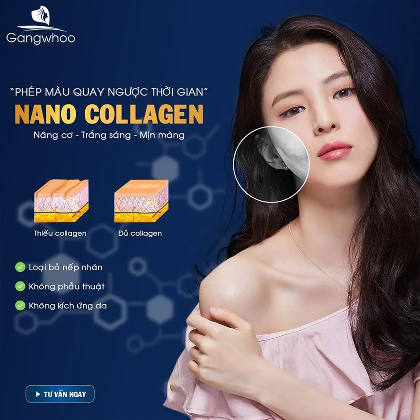 Nano Collagen giải pháp để lấy lại làn da trắng hồng, mịn màng và săn chắc