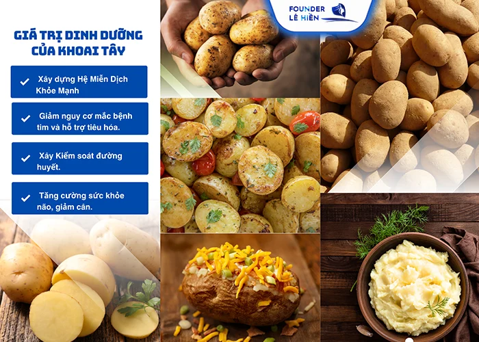 Dinh dưỡng của khoai tây cho cơ thể cũng như người sau phẫu thuật 