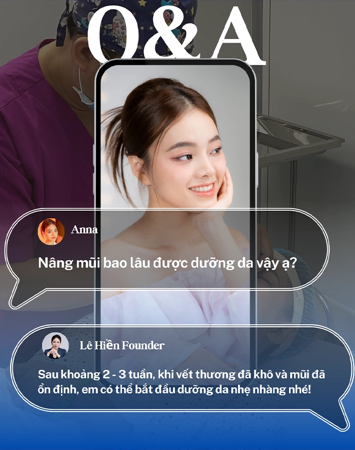 Giải đáp nhanh: Nâng mũi bao lâu được dưỡng da? 