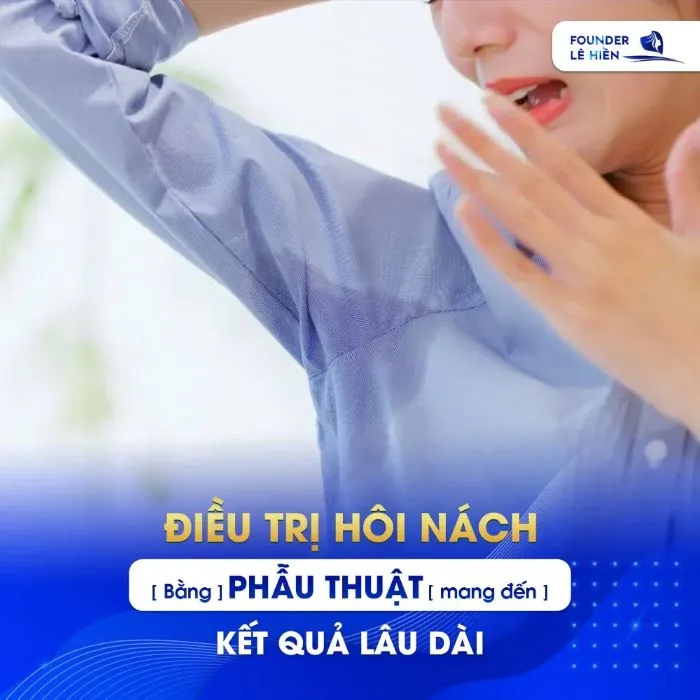 Điều trị hôi nách nách phẫu thuật