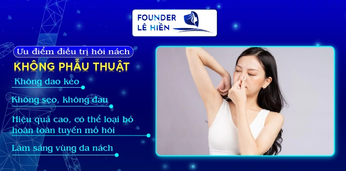 điều trị hôi nách không phẫu thuật