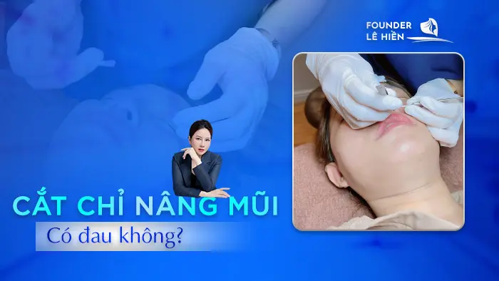 Cắt Chỉ Nâng Mũi Có Đau Không