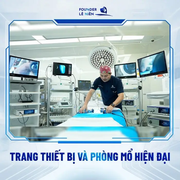 Phòng mổ tiện nghi, đầy đủ máy móc hỗ trợ