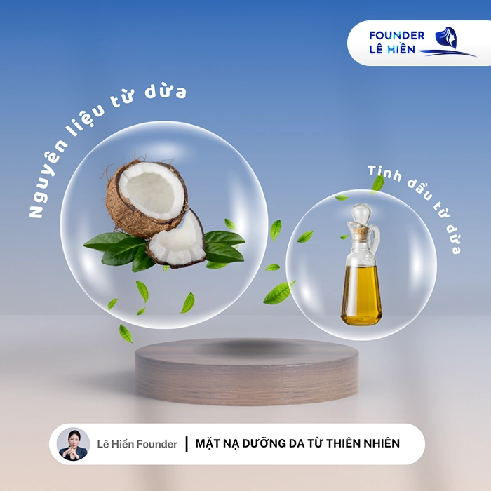 Mặt Nạ Căng Bóng Da Từ Dầu Dừa 