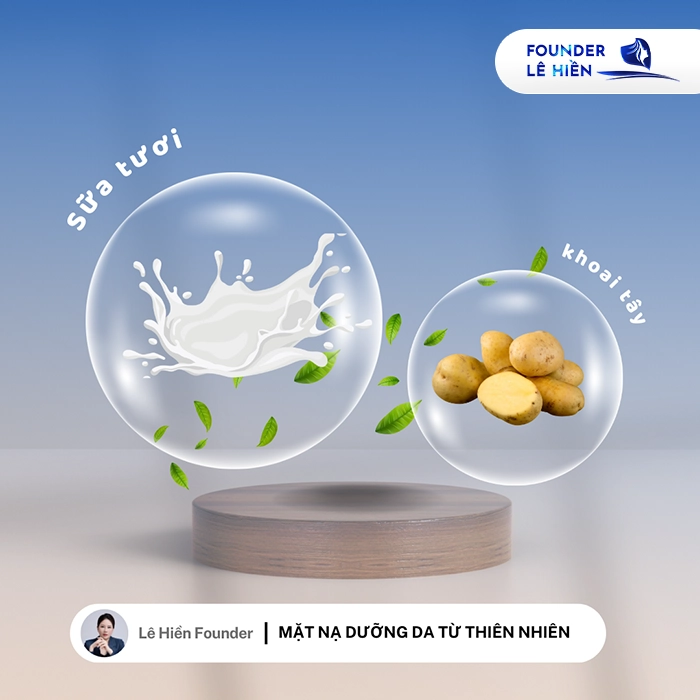 Mặt Nạ Căng Bóng Từ Sữa Tươi 