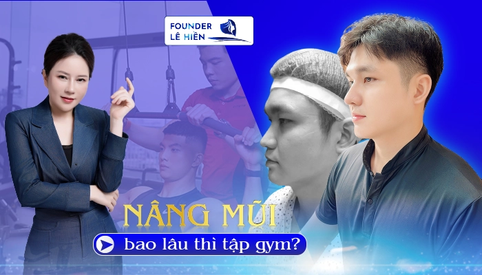 Nâng mũi bao lâu thì tập gym? Chế độ tập gym đúng sau nâng mũi