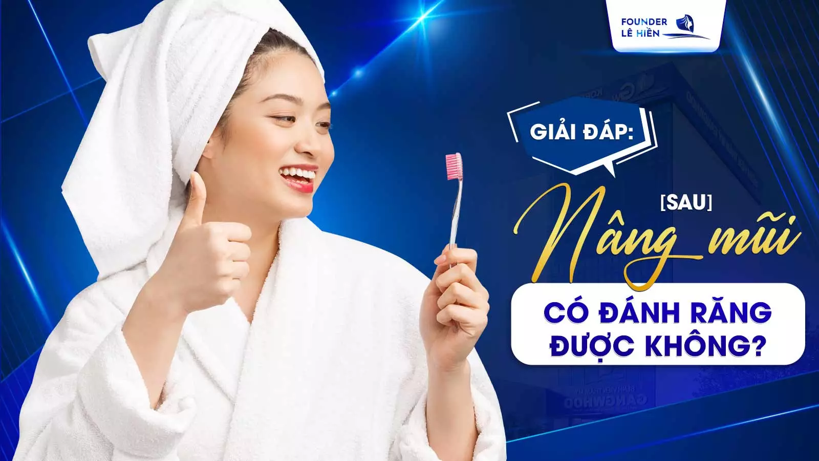 nang mui co danh rang duoc khong