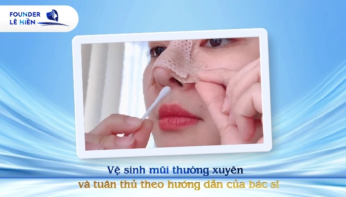 Nâng mũi có đánh răng được không? 4 bước vệ sinh mũi bạn cần nắm rõ 3 Hướng dẫn chi tiết cách vệ sinh sau nâng mũi