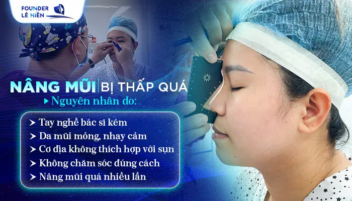 Nâng Mũi Bị Thấp Quá 